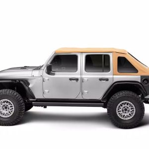 Rugged Ridge Soft Top, Voyager, Bowless, Tan, Twill, Without Doors, Includes Tinted Windows, With Sun Roof, With Hardware – 13863.33