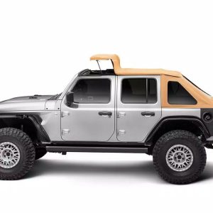 Rugged Ridge Soft Top, Voyager, Bowless, Tan, Twill, Without Doors, Includes Tinted Windows, With Sun Roof, With Hardware – 13863.33