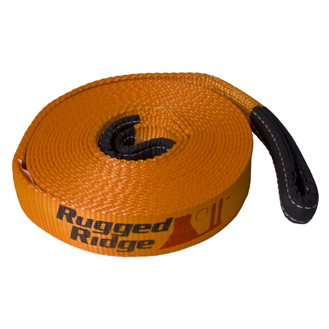 Rugged Ridge Recovery Strap, 20,000 Pound Capacity, 2 Inch Width X 30 Foot Length – 15104.02