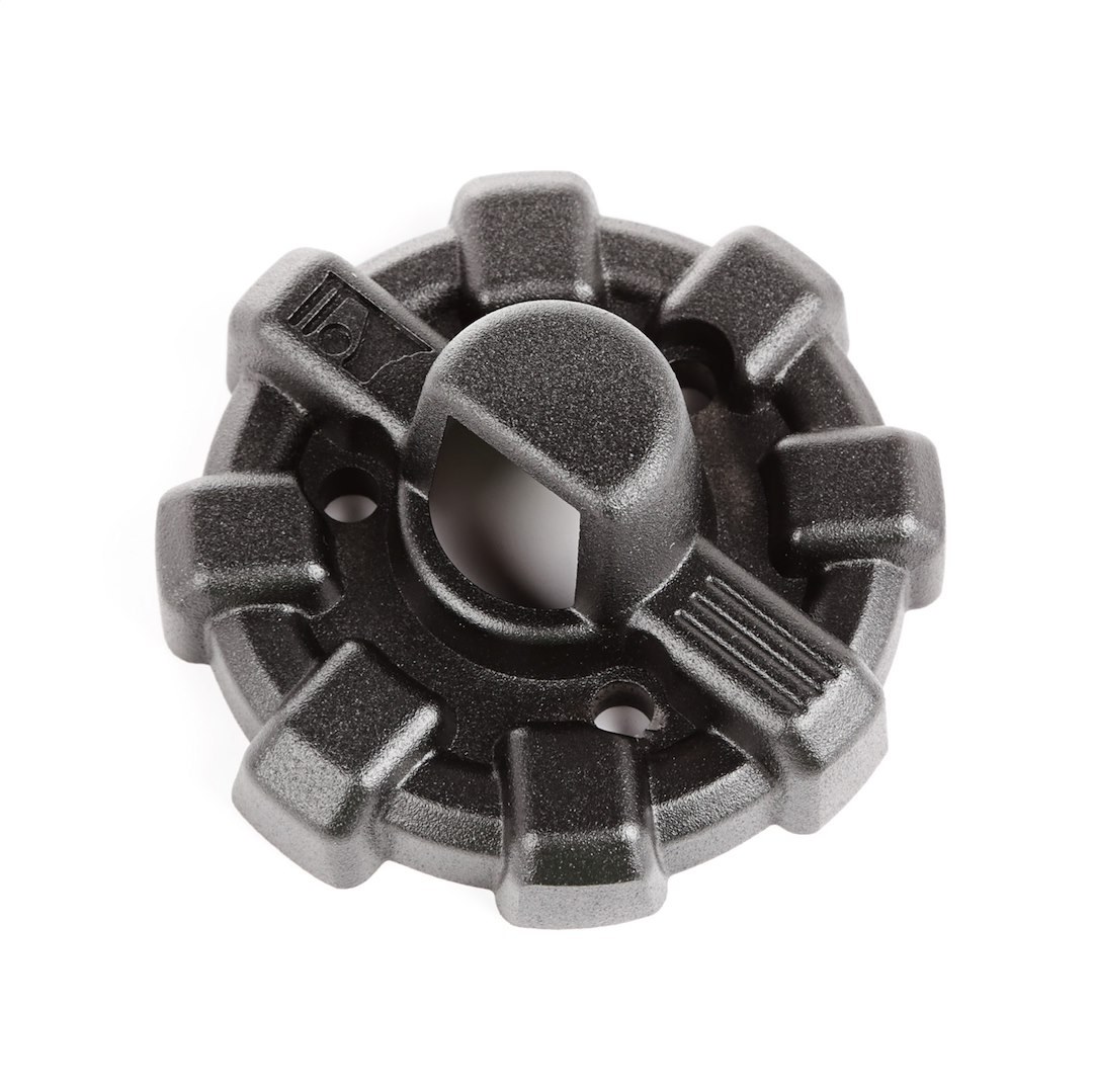 Rugged Ridge Antenna Cover, Elite ™, Base Cover, Spoked Design, Powder Coated, Black, Aluminum, With Cover/ Gasket/ Mounting Hardware – 17212.13