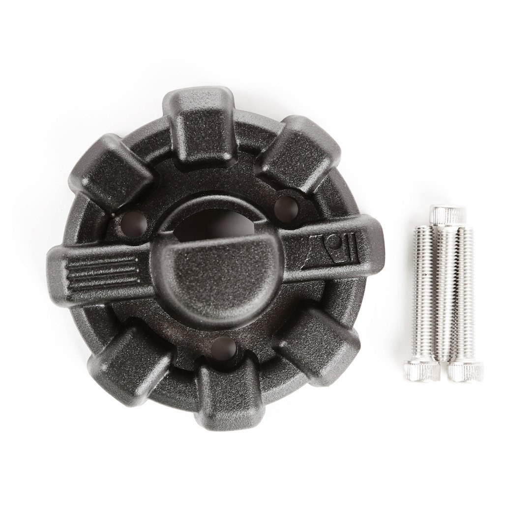 Rugged Ridge Antenna Cover, Elite ™, Base Cover, Spoked Design, Powder Coated, Black, Aluminum, With Cover/ Gasket/ Mounting Hardware – 17212.13