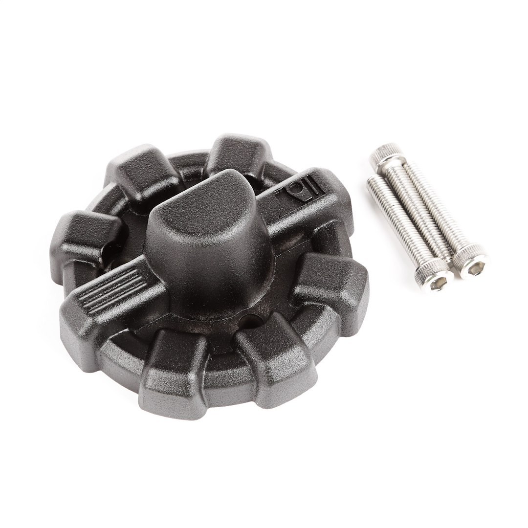 Rugged Ridge Antenna Cover, Elite ™, Base Cover, Spoked Design, Powder Coated, Black, Aluminum, With Cover/ Gasket/ Mounting Hardware – 17212.13