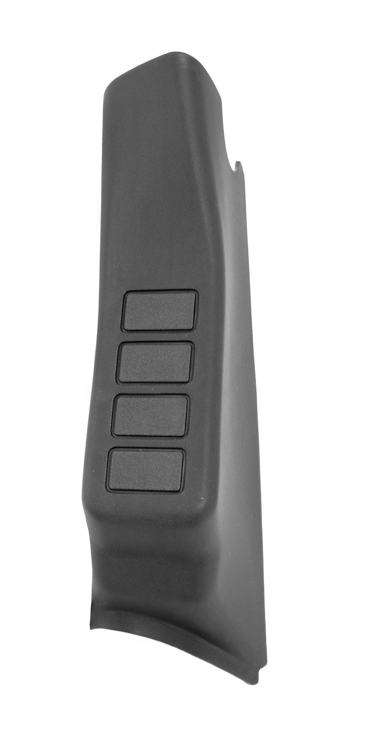 Rugged Ridge Switch Panel, Includes Four Premolded Cutouts for Switches, Without IN-Line Fuses, Without Wiring Harness, Left Pillar Mount – 17235.58
