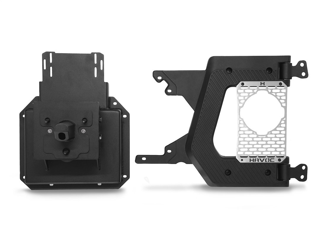 Omix-ADA Spare Tire Carrier, Rear, 40 Inch Tire, Black, Aluminum, With Tailgate Hinge – HFB-05-019