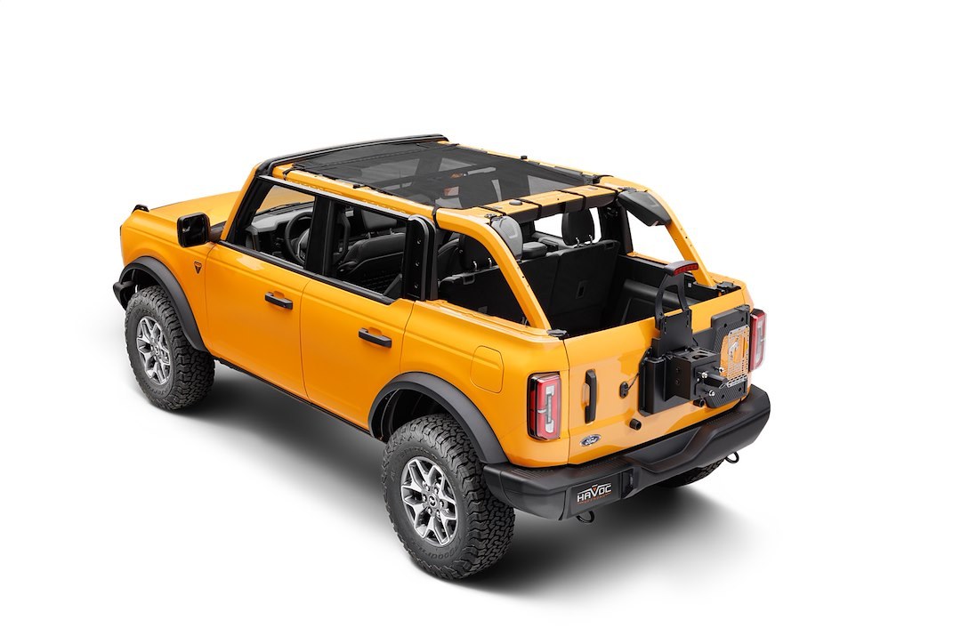 Omix-ADA Spare Tire Carrier, Rear, 40 Inch Tire, Black, Aluminum, With Tailgate Hinge – HFB-05-019