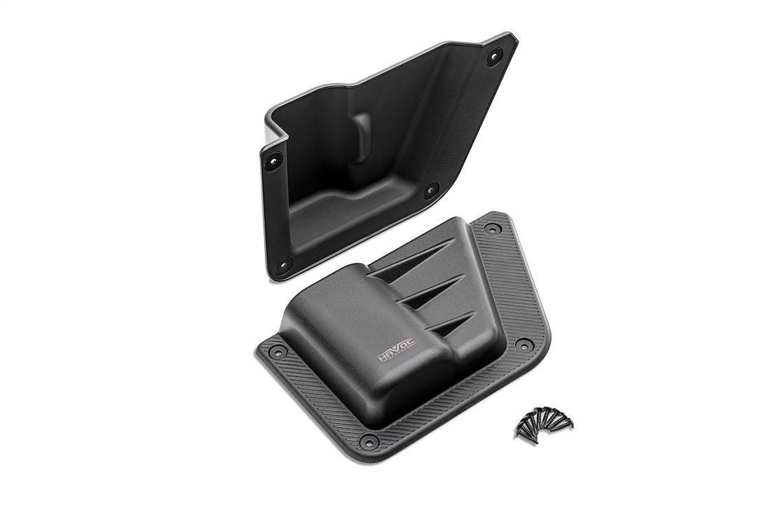 Omix-ADA Door Panel Pocket, OE Style, Matte Black, Plastic, Set of 2 – HFB-08-006