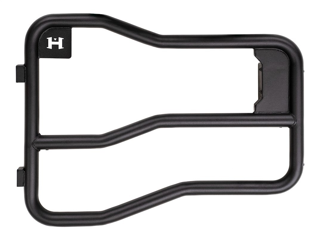 Omix-ADA Door, Tubular Lower Half, Rotary Latch, Textured, Black, Steel, Set of 2 – HFB-10-001