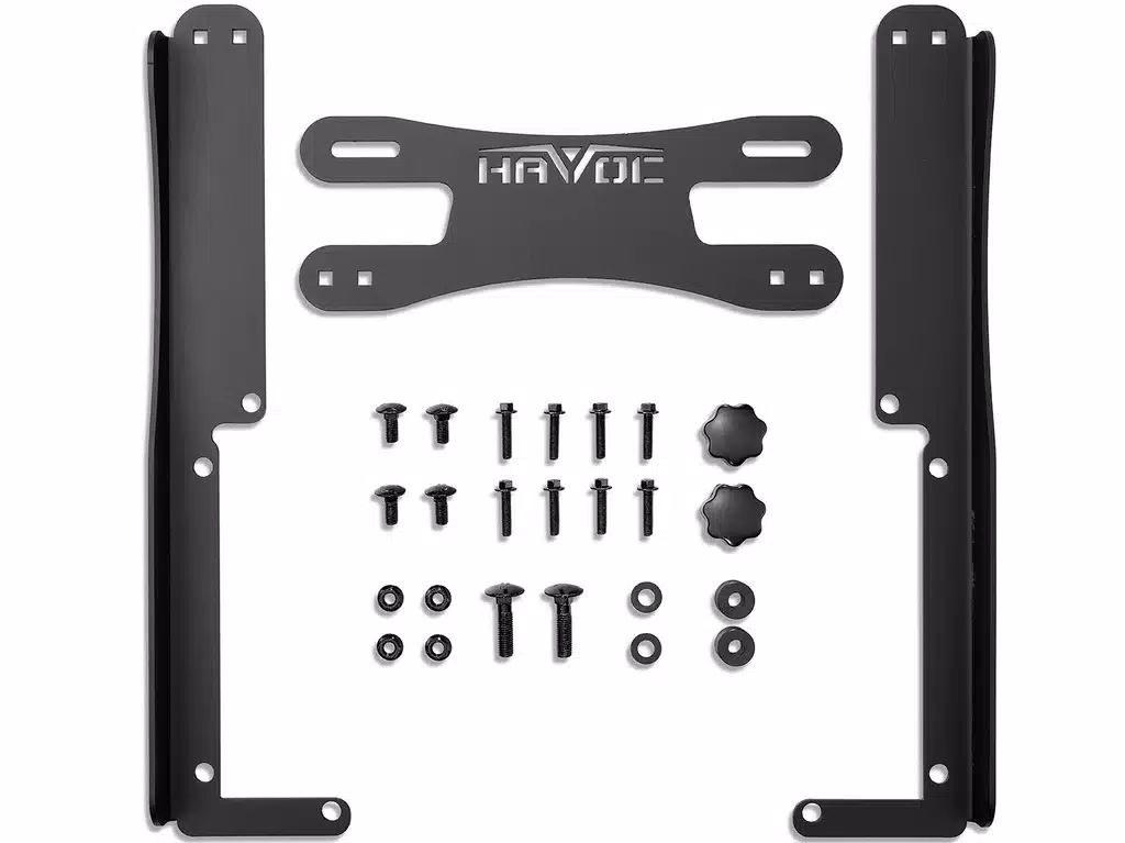 Omix-ADA Jack Mount, Off-Road Jack Up to 60 Inches, Mounts Above Spare Tire, Powder Coat, Matte Black, Steel – HFB-11-001