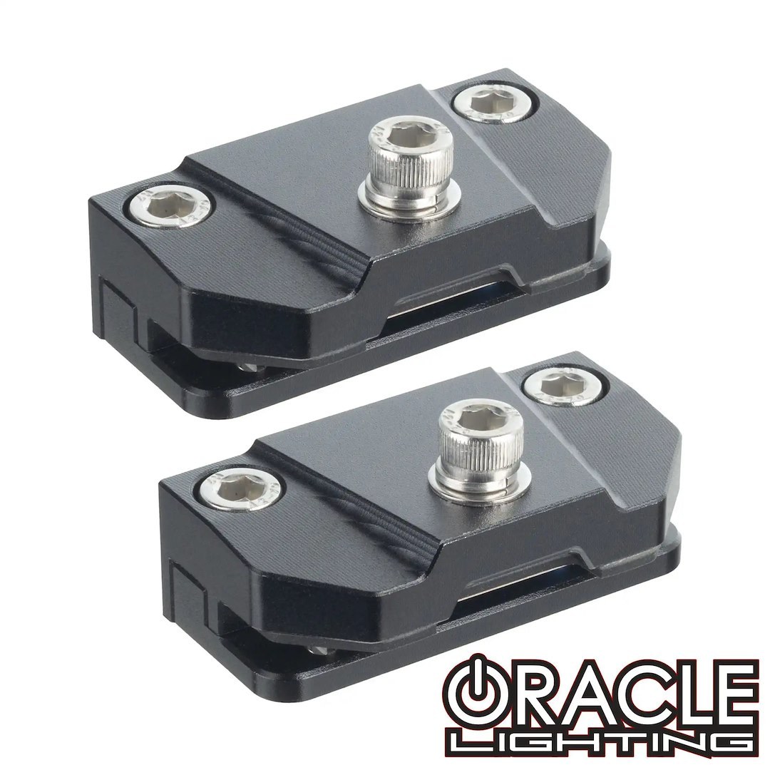 Oracle Lighting Spotlight Mount, Universal A-Pillar Hood Mount Brackets for Vega™ Spotlights, Bolt-On Mount, Black – 2094-504