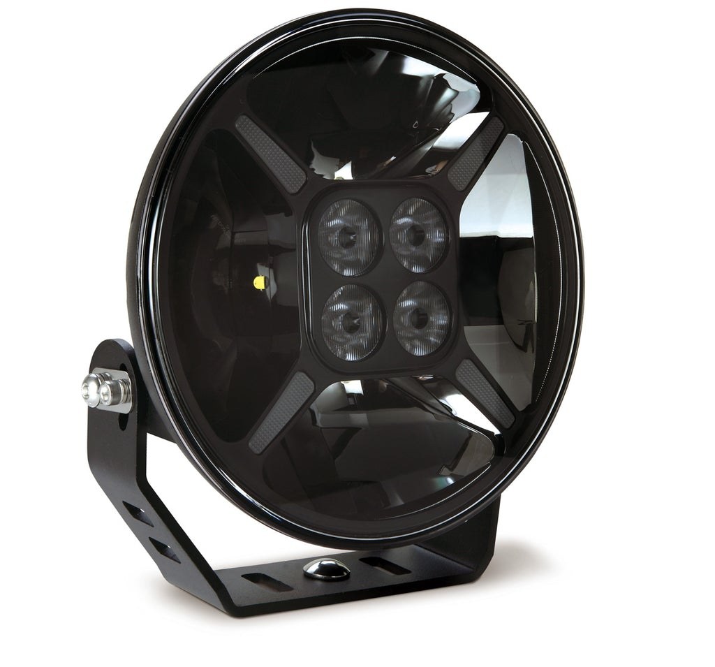 Oracle Lighting Spotlight, 60 Watt LED, 7 Inch Black Round Housing, White/ Amber LED, 4 Amp at 12 Volt DC, Combo Beam – 2915-023