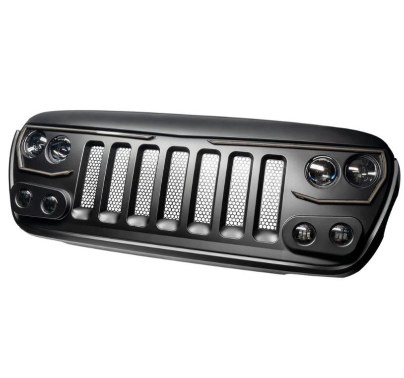 Oracle Lighting Grille, Vector ™, Bar Style, With Light Cutouts, Black, Polycarbonate – 5837-PRO