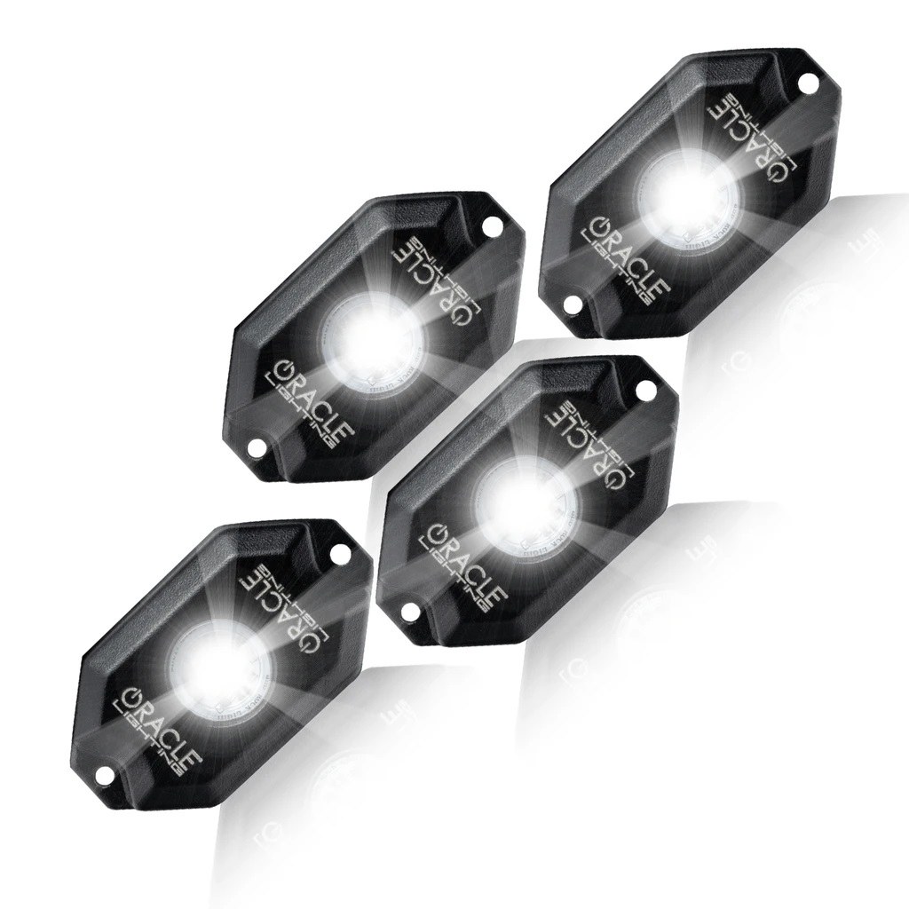 Oracle Lighting Underbody Light Kit, LED, White, 12 Volt DC, 6 Watt Each, 600 Lumens Each, 4 Piece – 5875-001