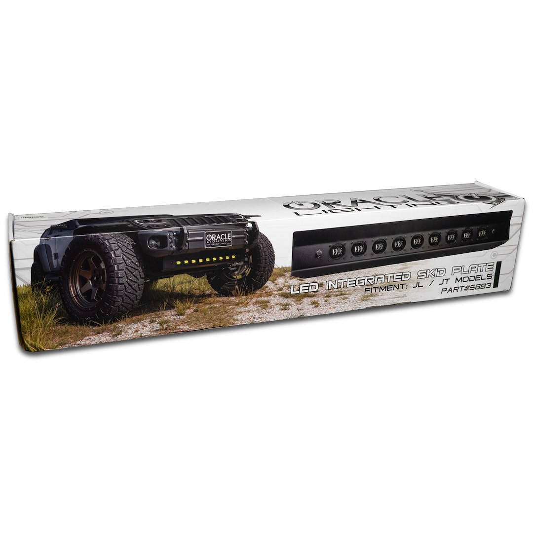 Oracle Lighting Skid Plate, Front Bumper Mount, Powder Coated, Black Housing, Steel – 5883-001