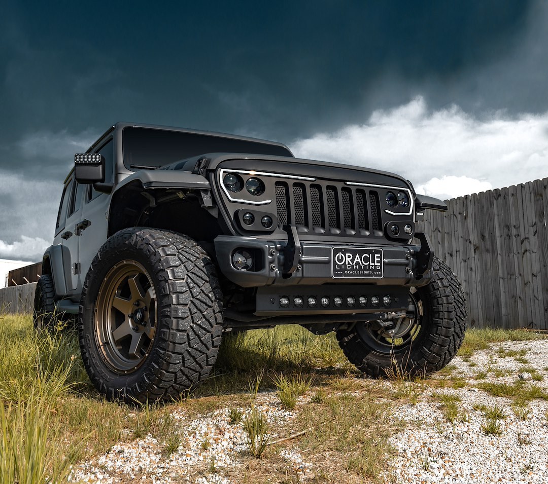 Oracle Lighting Skid Plate, Front Bumper Mount, Powder Coated, Black Housing, Steel – 5883-001