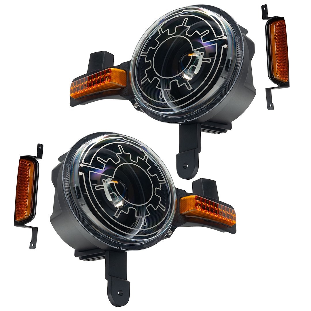 Oracle Lighting Headlight Assembly, Oculus ™, Projector Beam, Bi-LED, 36 Watt, Modular Design, Black Housing – 5886-111