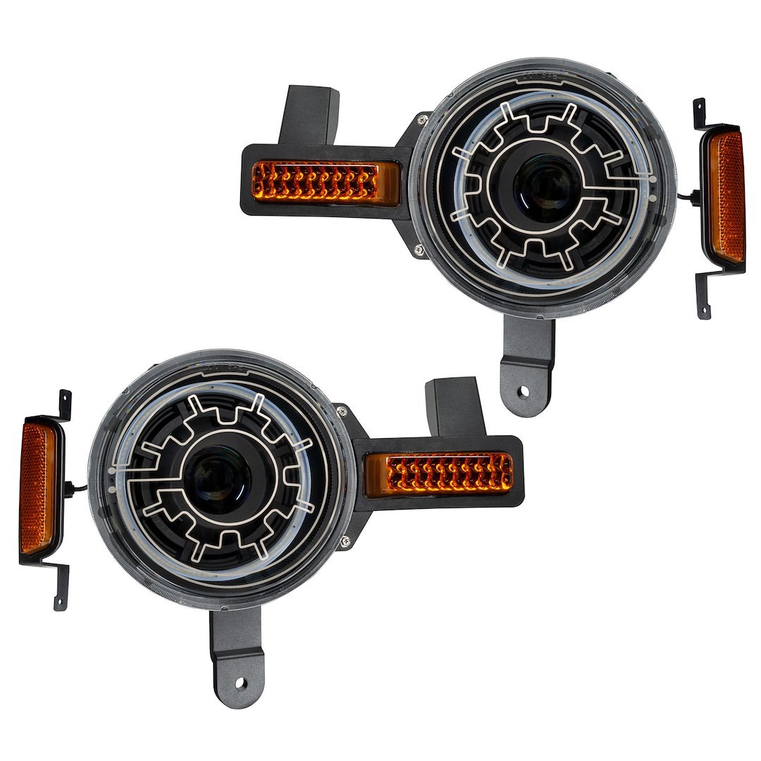 Oracle Lighting Headlight Assembly, Oculus ™, Projector Beam, Bi-LED, 36 Watt, Modular Design, Black Housing – 5886-111