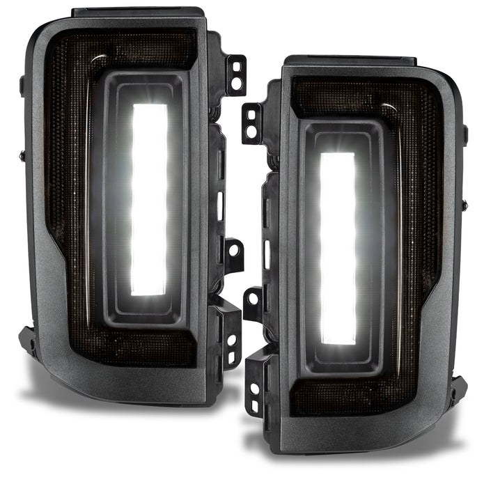 Oracle Lighting Tail Light Assembly, LED, Tinted Lens, Black Housing, Red Brake Light/ Amber Turn Signal Light/ White Reverse Light – 5892-504-T