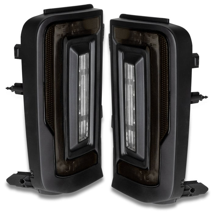 Oracle Lighting Tail Light Assembly, LED, Tinted Lens, Black Housing, Red Brake Light/ Amber Turn Signal Light/ White Reverse Light – 5892-504-T