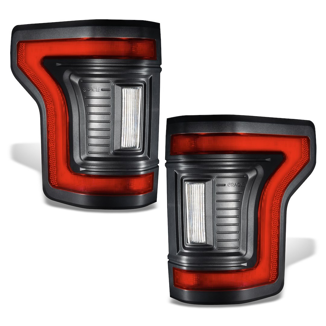 Oracle Lighting Tail Light Assembly, Red/ Clear Lens, Black Housing, Flush Mount, LED Bulb – 5913-504