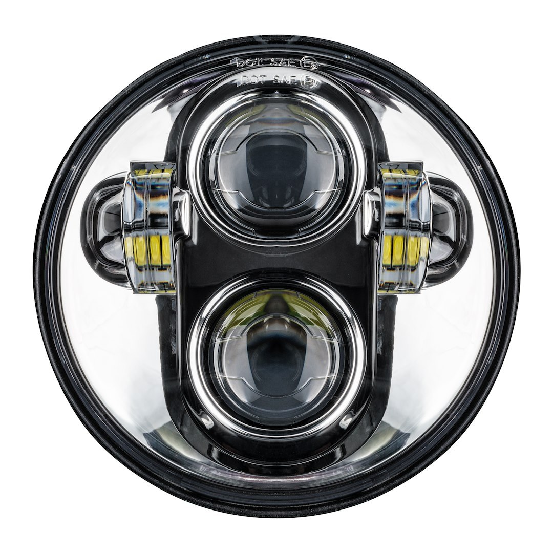 Oracle Lighting Headlight Assembly, LED Bulb, 2550 Lumens Low Beam and 3400 Lumens High Beam, Sealed Beam, H4 Bulb – 6913-504