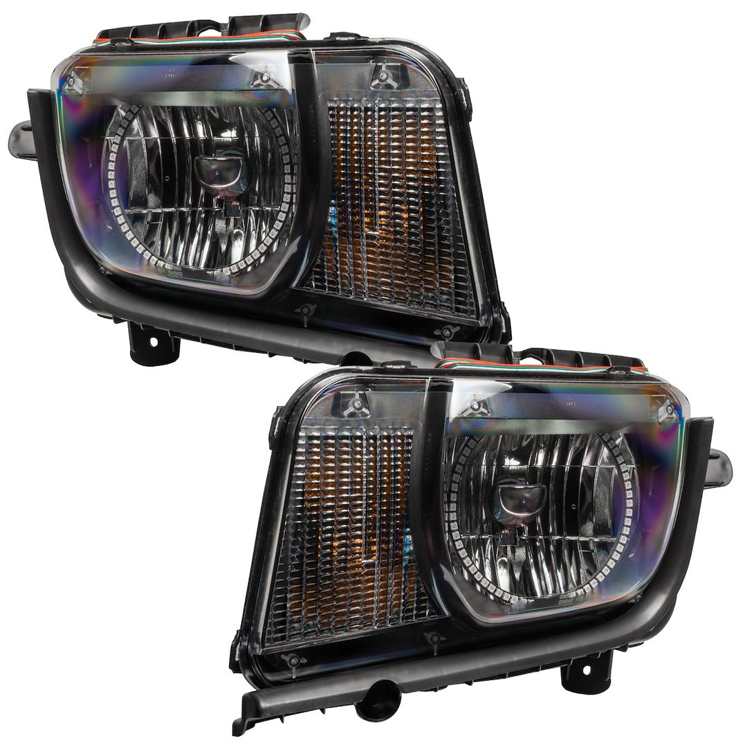 Oracle Lighting Headlight Assembly, OEM Factory Style, Reflector, Colorshift – Simple Controller, Clear Lens, SAE/ DOT Approved, Set of 2 – 7003-504
