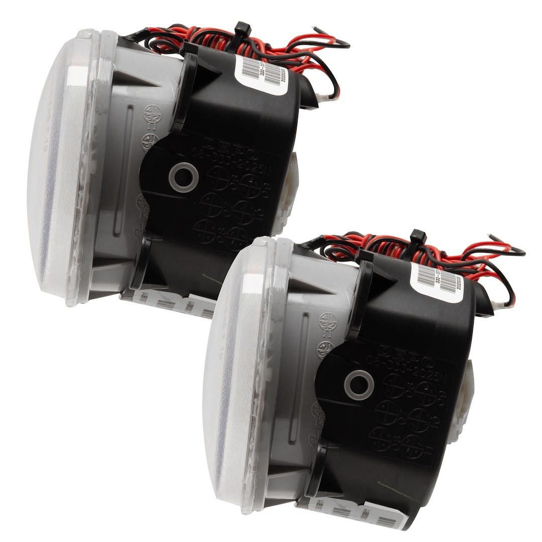 Oracle Lighting Daytime Running Light – LED, Colorshift, Black and Gray Round Housing, Clear Lens, Multi-Color, Set of 2 – 7159-332