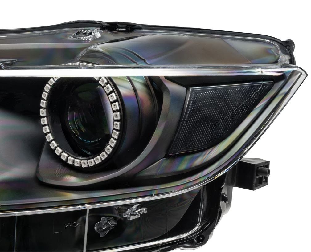 Oracle Lighting Headlight Assembly, Colorshift, Halogen Bulb, Projector Beam, Clear Lens, Black Housing, Set of 2 – 8199-332