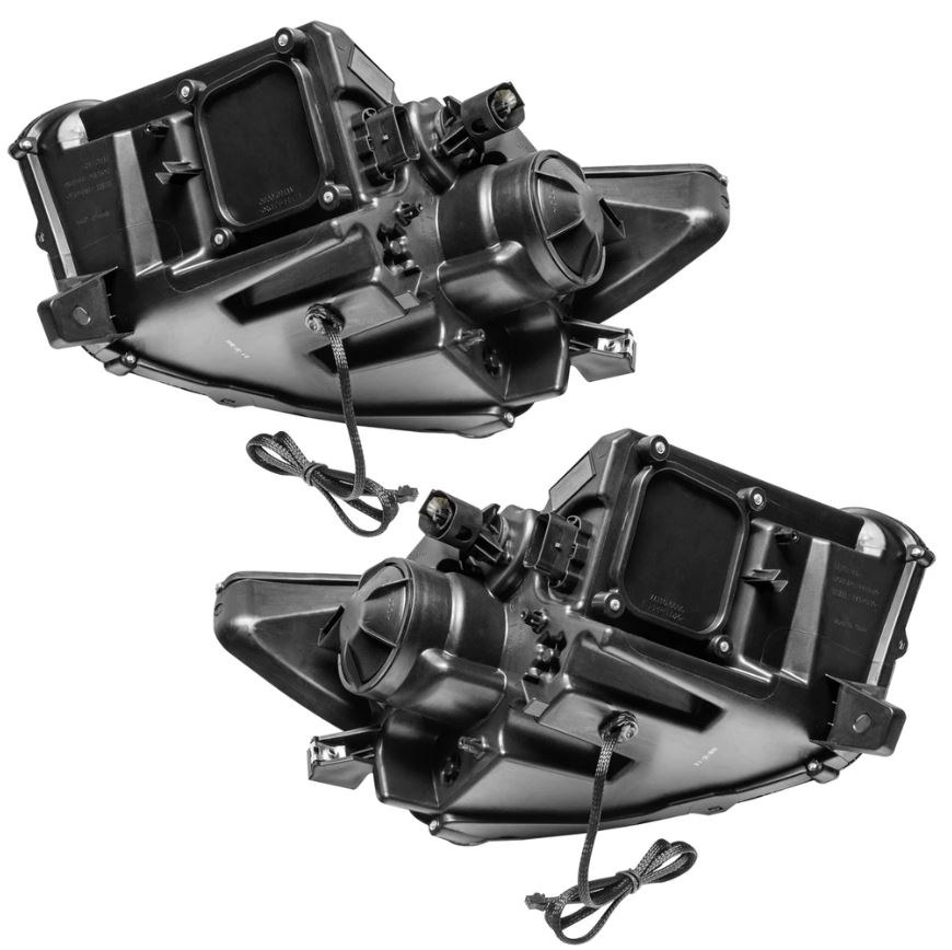 Oracle Lighting Headlight Assembly, Colorshift, Halogen Bulb, Projector Beam, Clear Lens, Black Housing, Set of 2 – 8199-332