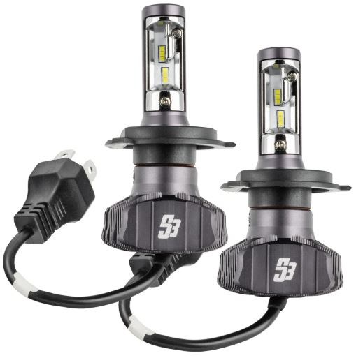 Oracle Lighting Headlight Conversion Kit – LED, S3, 9005 Bulb, 3200 Lumens, 12 to 24 Volt, Without Turn Signal, Set of 2 – S5231-001