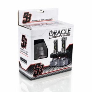 Oracle Lighting Headlight Conversion Kit – LED, S3, 9005 Bulb, 3200 Lumens, 12 to 24 Volt, Without Turn Signal, Set of 2 – S5231-001