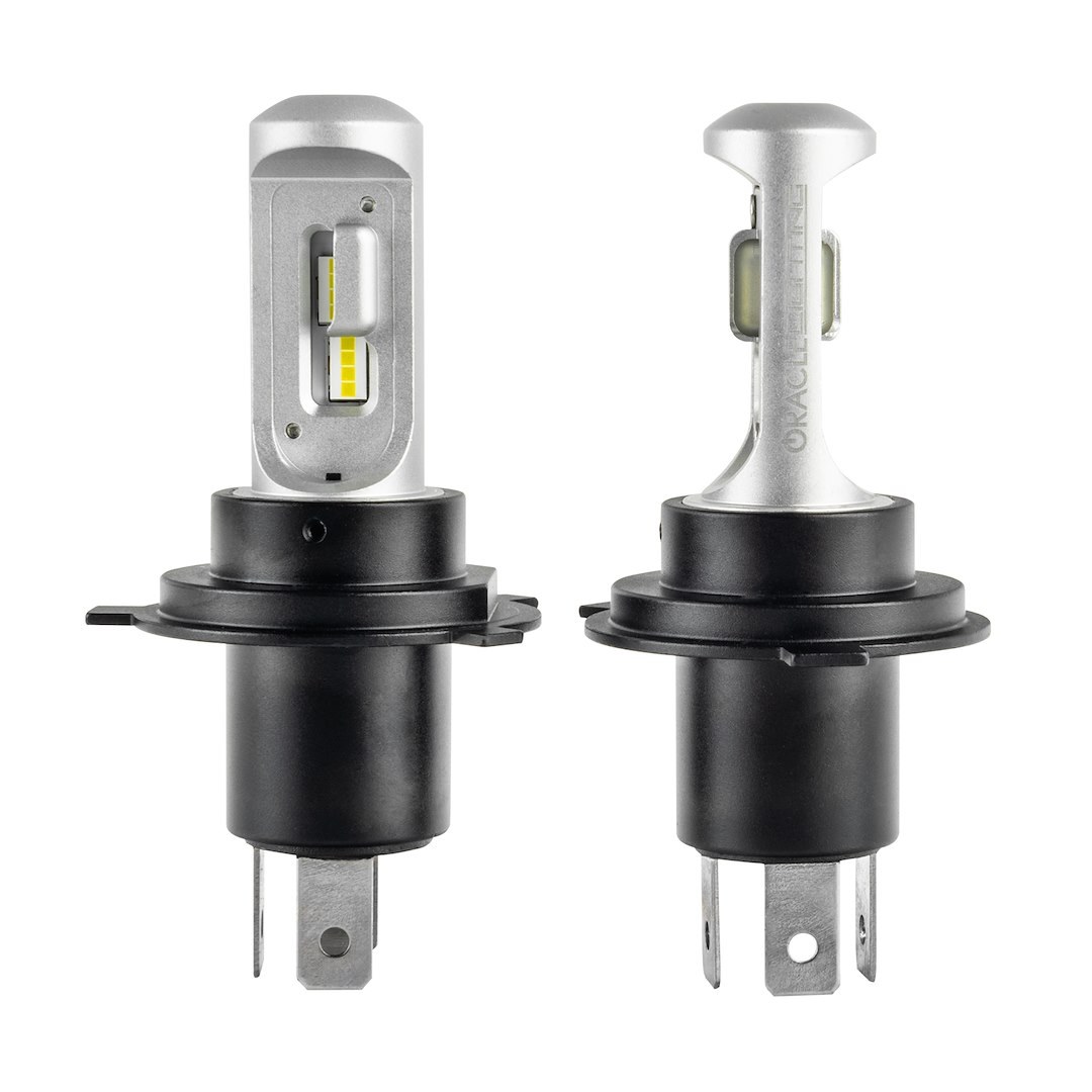Oracle Lighting Headlight Conversion Kit, V-Series, H4 LED Bulb, Without Turn Signal, 6000 Kelvin Temperature, 3600 Lumens, 6 to 32 Volt – V5231-001