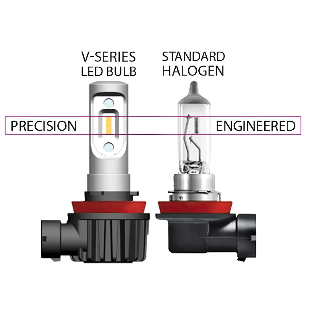 Oracle Lighting Headlight Conversion Kit, V-Series, H4 LED Bulb, Without Turn Signal, 6000 Kelvin Temperature, 3600 Lumens, 6 to 32 Volt – V5231-001