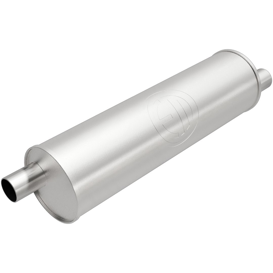 OEM Exhaust Exhaust Muffler, Aluminized Steel Case, Single 2 Inch Offset Inlet, Single 2 Inch Offset Outlet, 22 Inch Overall Length – 100-1785