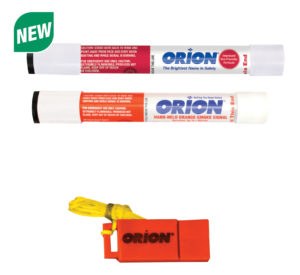 Orion Distress Signal Kit, Handheld Smoke Signal/ Red Handheld Flare Signal with 950 Candela Brightness/ Safety Whistle – 236