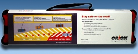 Orion Distress Signal Kit, Road Side Safety Flare and Burn Time Up to 30 Minutes, Pack of 6 – 6030