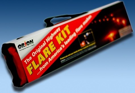 Orion Distress Signal Kit, Road Side Safety Flare and Burn Time Up to 30 Minutes, Pack of 6 – 6030