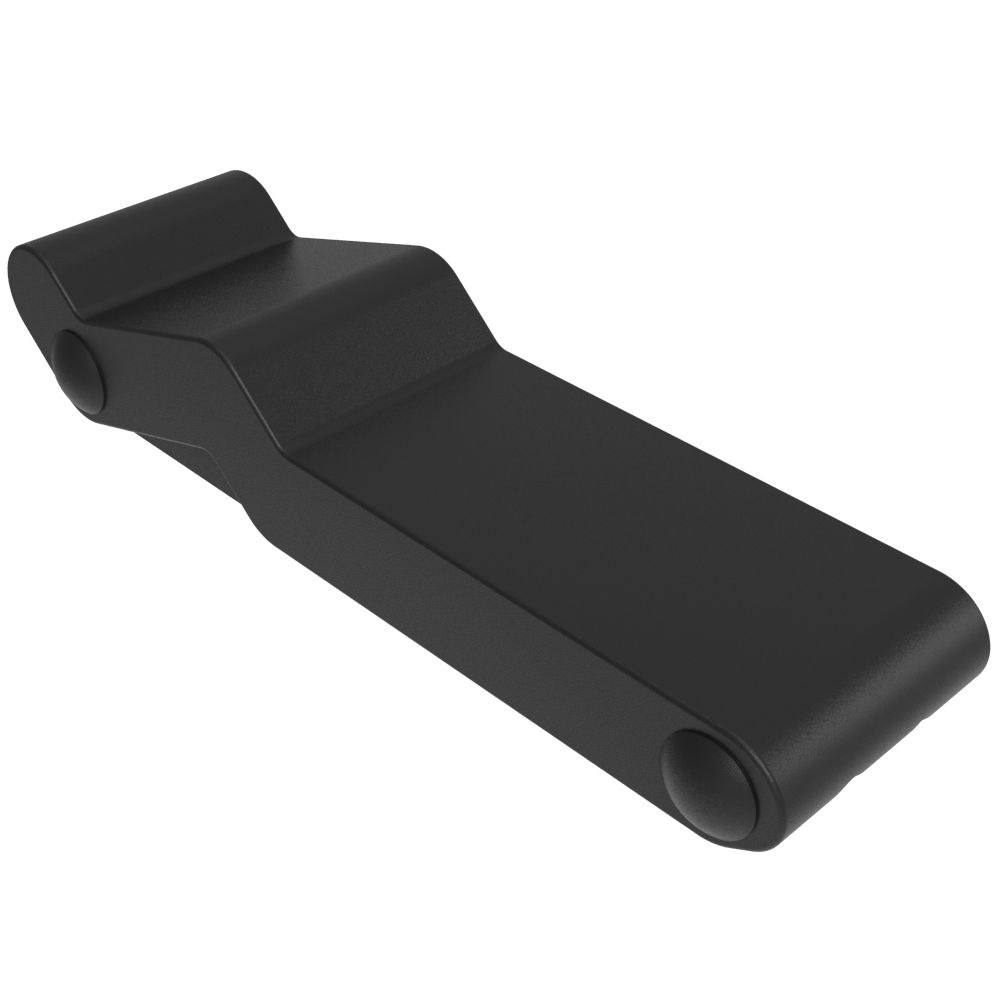 Ocean Access Drawer Latch, Flexible Over-Center Latch, Concealed Mount Style Keeper, Front Mount, Black, Rubber, Single – C7-10