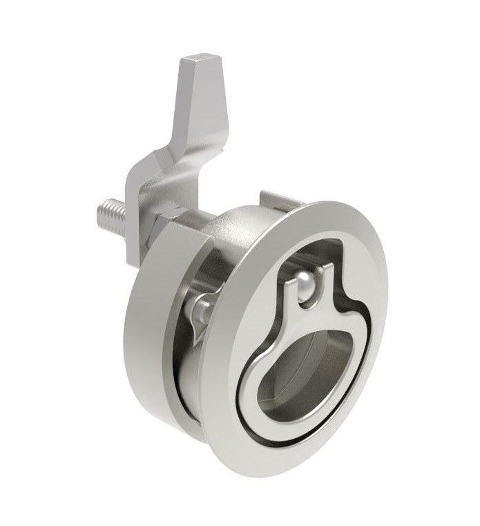 Ocean Access Access Door Latch, Universal, Compression Latch, Flush Type, D Handle Style, Non-Locking, Fits Door 0.47 to 0.88 Inch Thick – M1-20-32-48