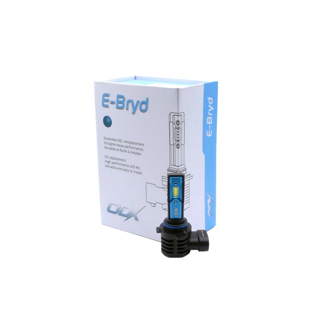 Odx Headlight Bulb, E-Bryd Series, 9006, LED Bulb, 30 Watt, 9 to 32 Volt, Cold White Beam Color, 6000 Lumens – LEDEBRYD-9006