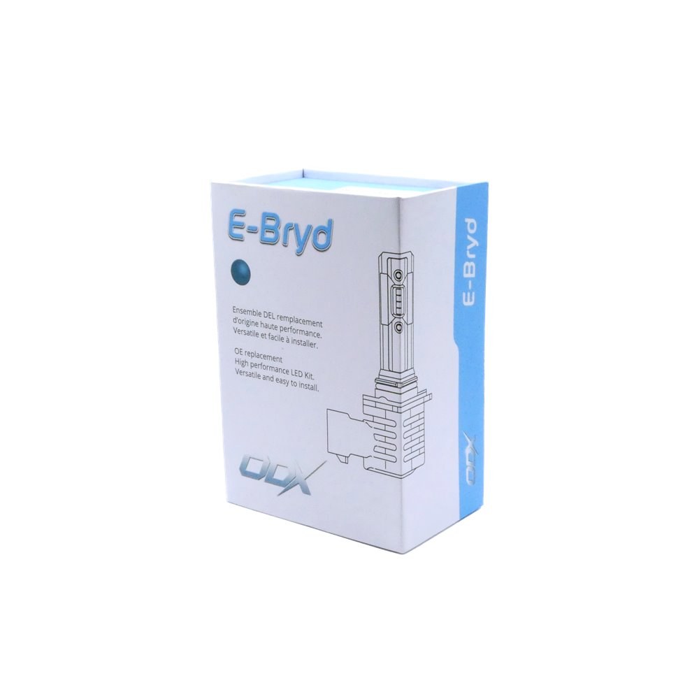 Odx Headlight Bulb, E-Bryd Series, 9006, LED Bulb, 30 Watt, 9 to 32 Volt, Cold White Beam Color, 6000 Lumens – LEDEBRYD-9006
