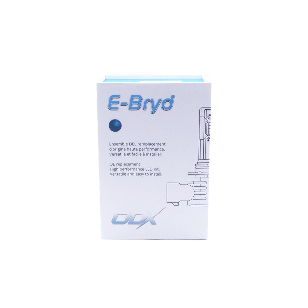 Odx Headlight Bulb, E-Bryd Series, H4, LED Bulb, 30 Watt, 9 to 32 Volt, Cold White Beam Color, 6000 Lumens – LEDEBRYD-H4