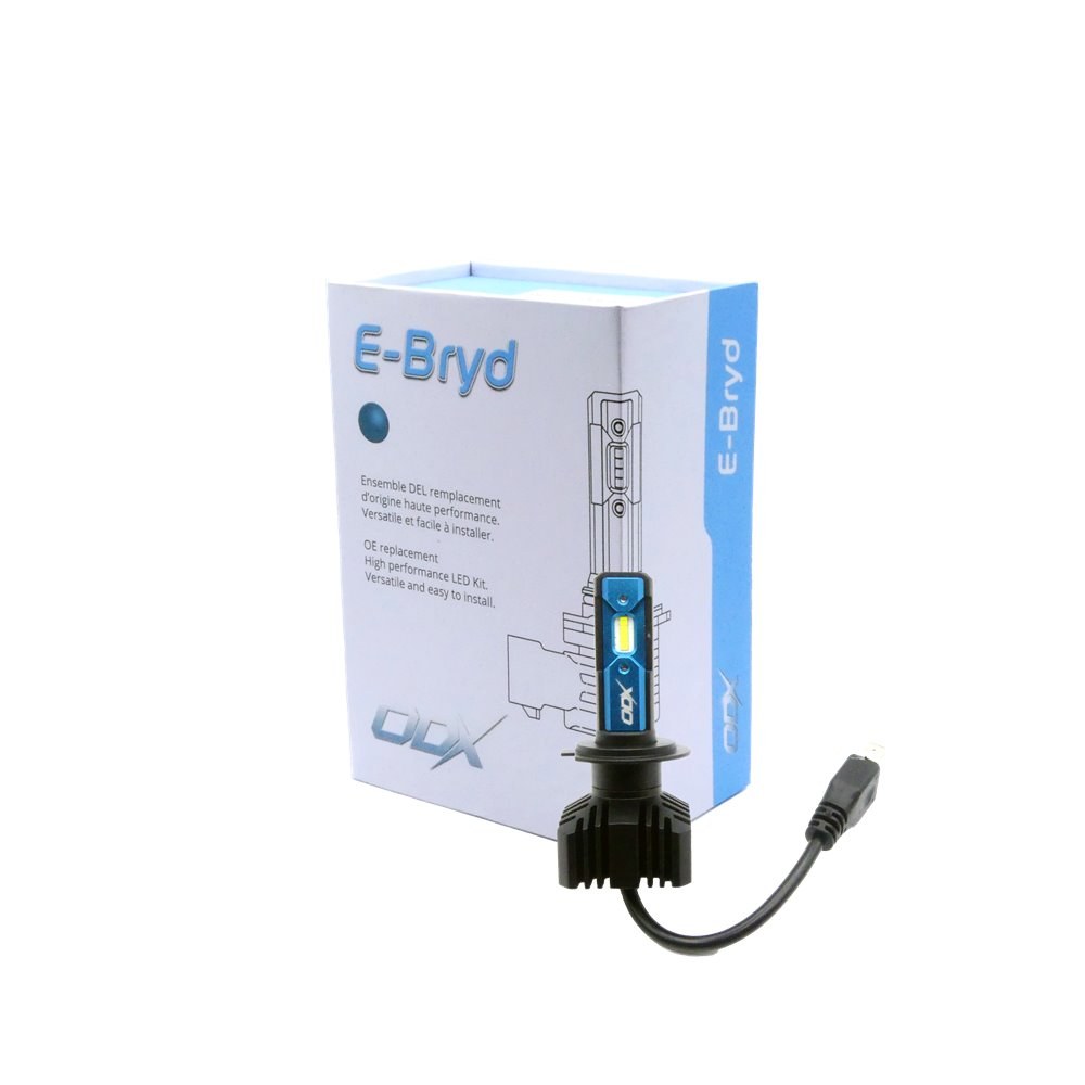 Odx Headlight Bulb, E-Bryd Series, H7, LED Bulb, 30 Watt, 9 to 32 Volt, Cold White Beam Color, 6000 Lumens – LEDEBRYD-H7