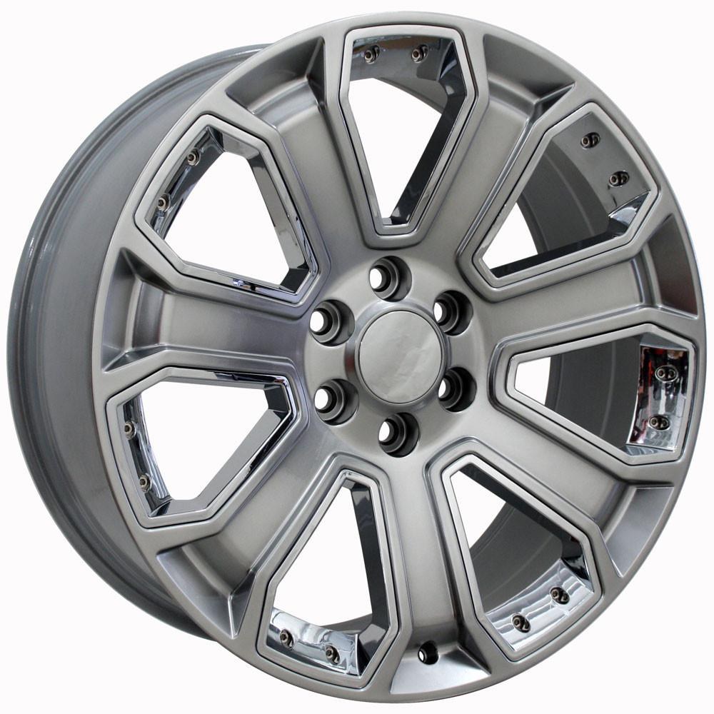 OE Wheels Wheel, CV93B, 22 Inch Diameter X 9 Inch Width, 6 X 139.7 Millimeter/ 6 X 5.50 Inch Bolt Pattern – CV93B-22090-6550-24HB-IC