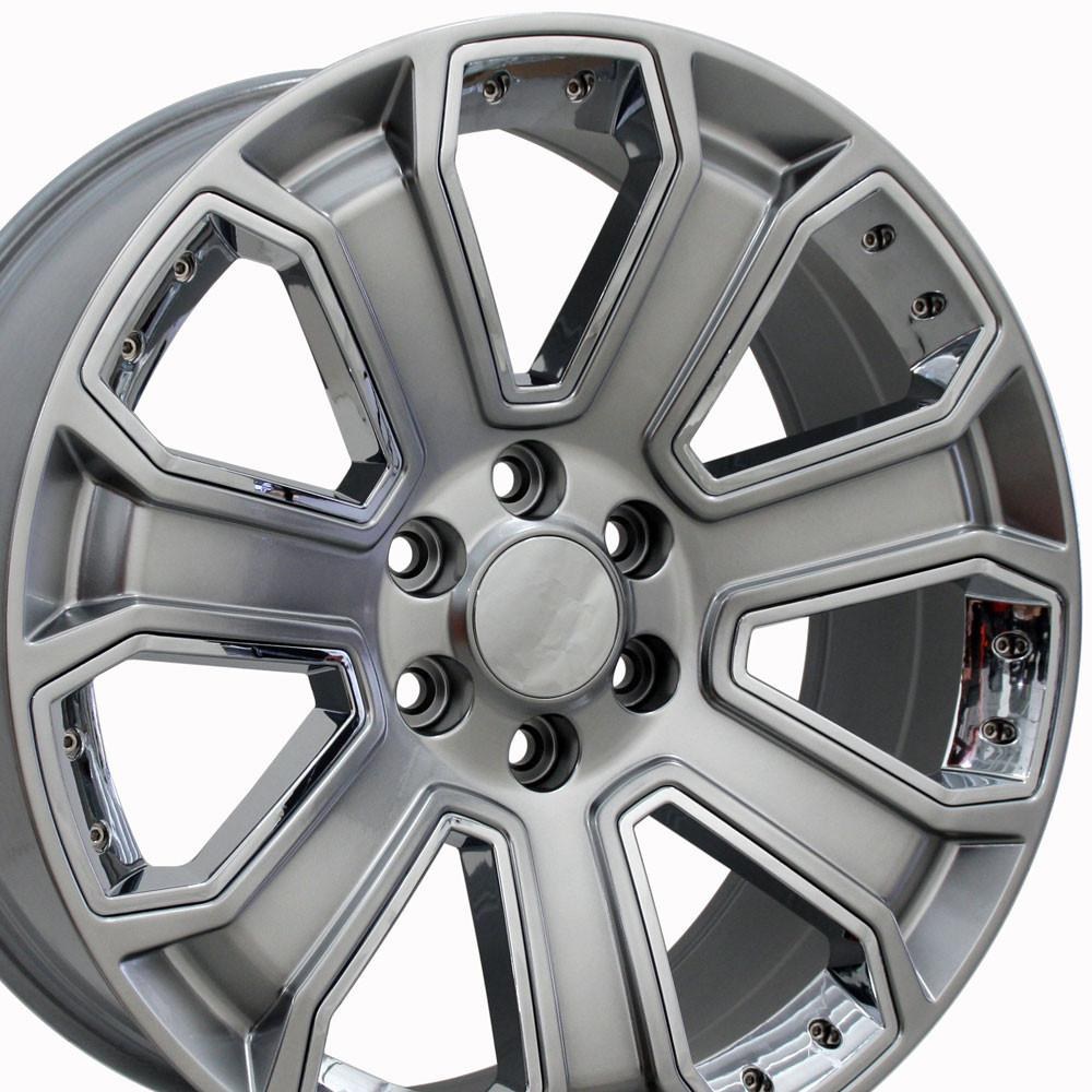 OE Wheels Wheel, CV93B, 22 Inch Diameter X 9 Inch Width, 6 X 139.7 Millimeter/ 6 X 5.50 Inch Bolt Pattern – CV93B-22090-6550-24HB-IC
