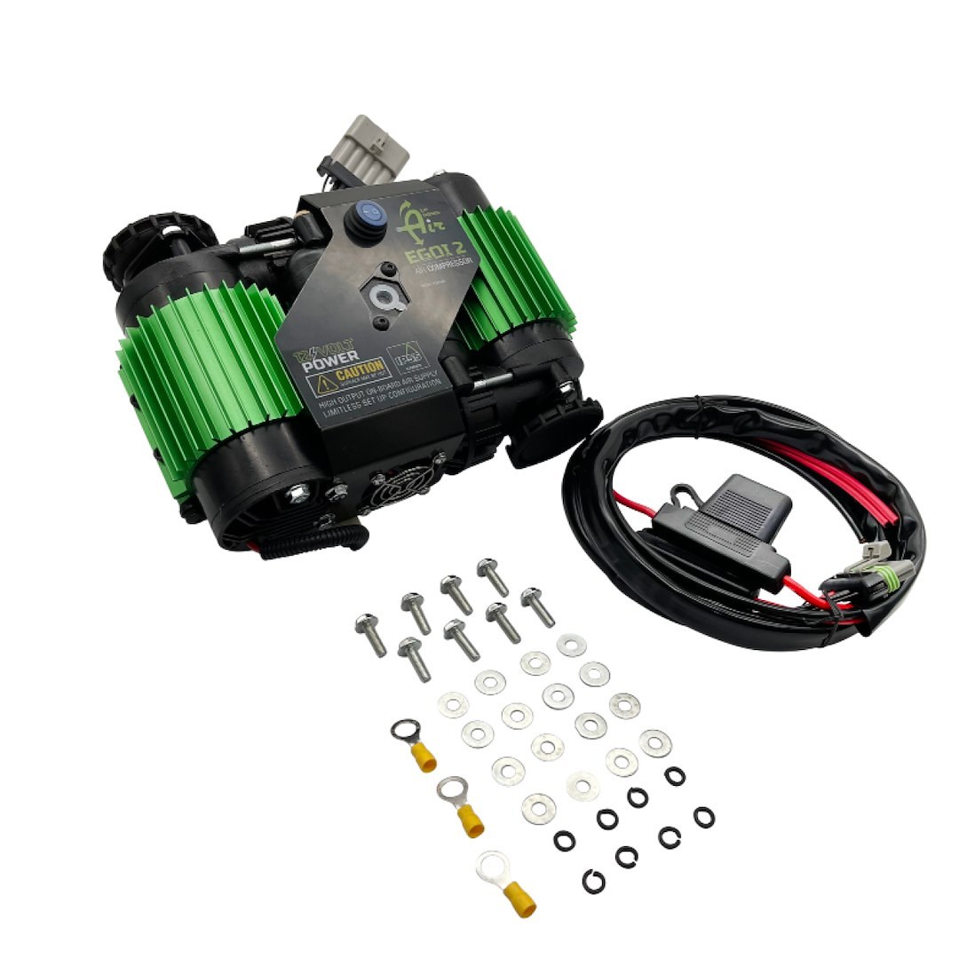 Overland Vehicle Systems Air Compressor, Egoi, Staitionary, 6.1 Cubic Feet Per Minute (cfm) at 150 PSI, Without Air Tank, With Dual Motor – 12099918