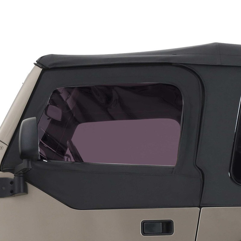 Overland Vehicle Systems Soft Top Door Skin, King 4WD Premium, Fits OEM Door Frames, Black Diamond, Fabric, With Tintied Windows, Set of 2 – 14019935T