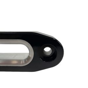 Overland Vehicle Systems Winch Fairlead, Hawse Style, For Use with Synthetic Rope, Powder Coat, Black, Aluminum – 19019910
