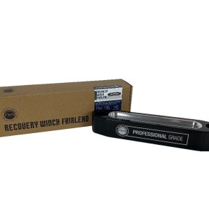 Overland Vehicle Systems Winch Fairlead, Hawse Style, For Use with Synthetic Rope, Powder Coat, Black, Aluminum – 19019910