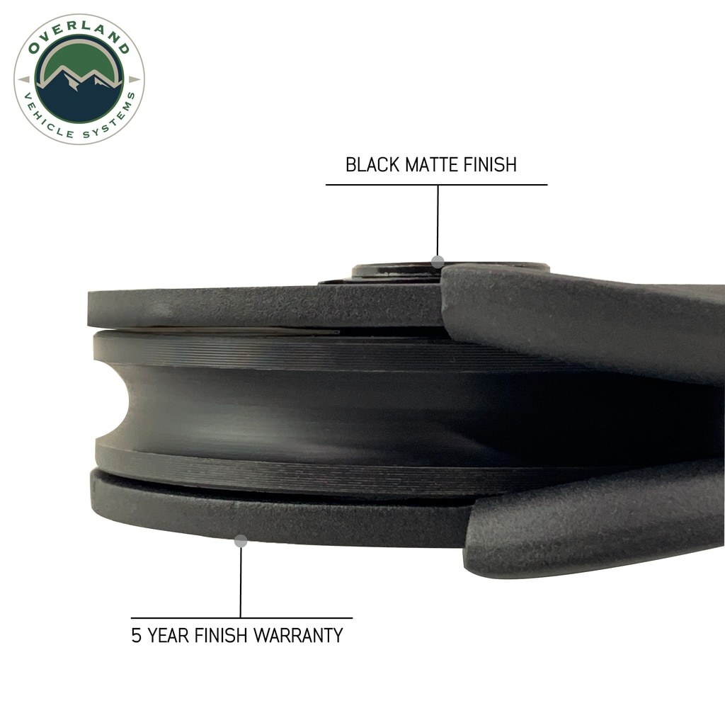 Overland Vehicle Systems Winch Snatch Block, 16,000 Pound Capacity, Set of 2 – 19-1398