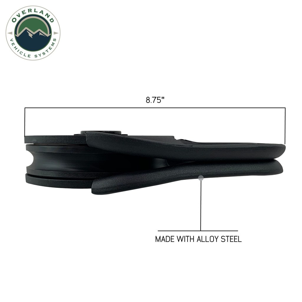 Overland Vehicle Systems Winch Snatch Block, 16,000 Pound Capacity, Set of 2 – 19-1398